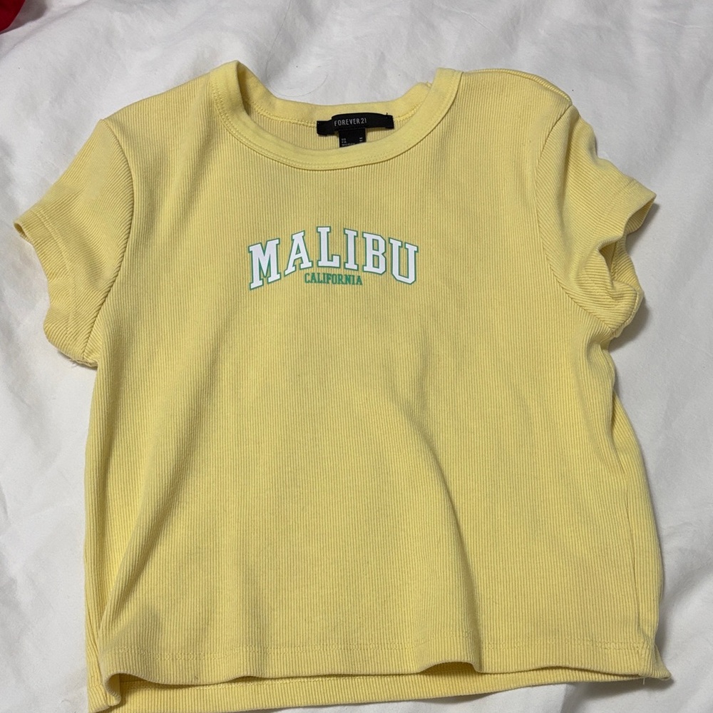 Forever 21 Medium Yellow Malibu Tee